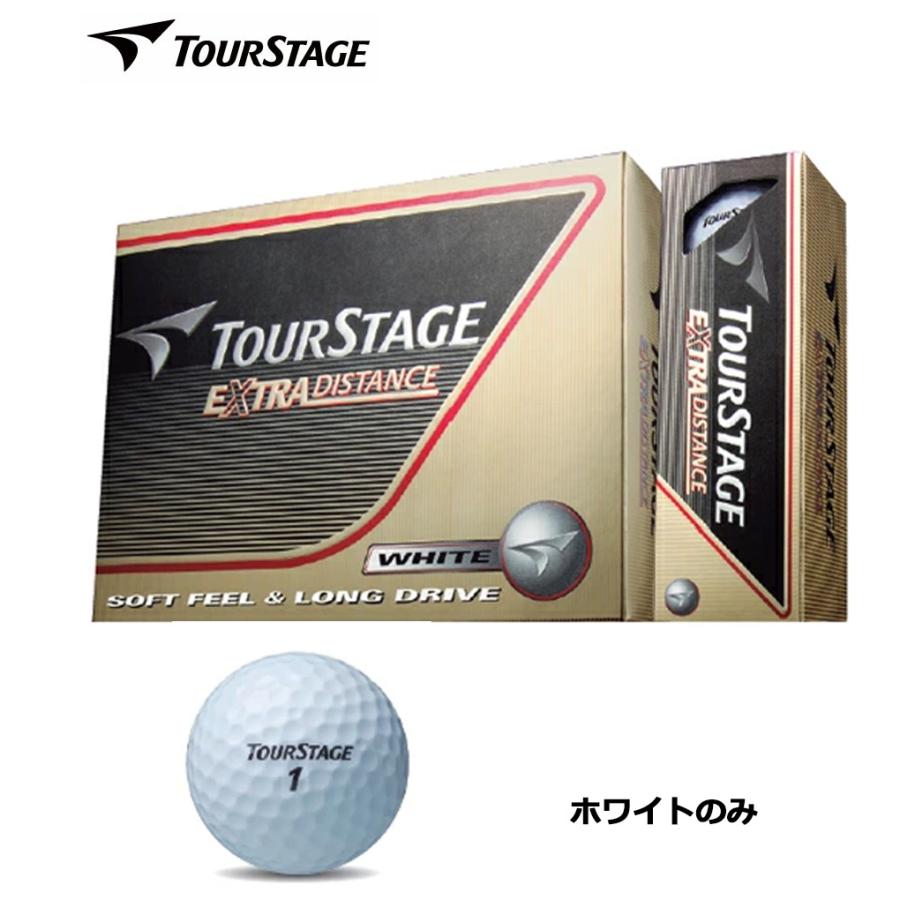 ブリヂストンゴルフ ツアーステージ エクストラディスタンス ホワイト 2ピース TOURSTAGE EXTRA DISTANCE ゴルフボール 1ダース 全12球 日本正規品｜jypers｜02