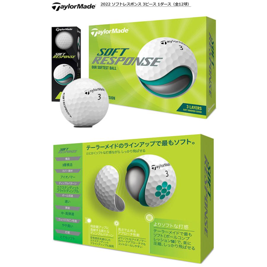 TaylorMade テーラーメイド 2022 SOFT RESPONSE ソフト TaylorMade テーラーメイド 2022 SOFT RESPONSE ソフト