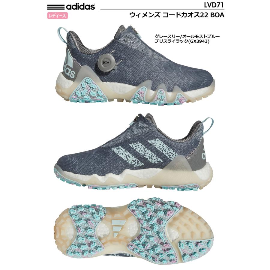 adidas GX3943 ゴルフシューズ adidas（アディダス） ゴルフシューズ グレー×ピンク GX3943 コード