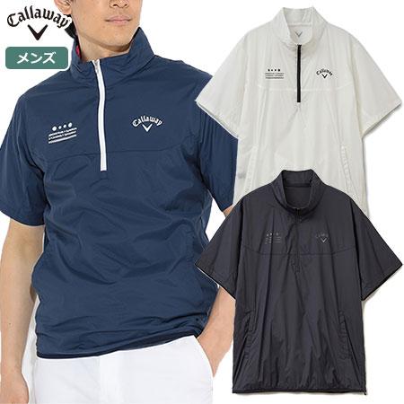 Callaway（キャロウェイ） ストレッチリップストップ半袖ハーフジップ