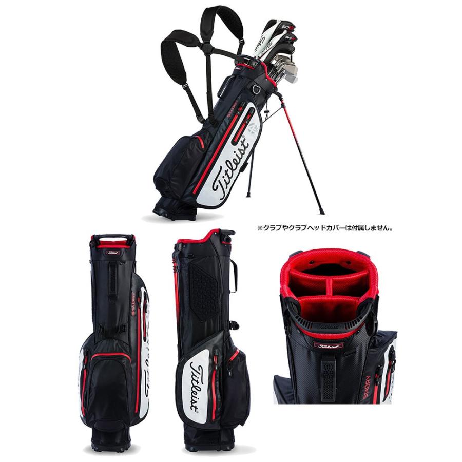 タイトリスト Titleist メンズ PLAYERS 4UP STADRY スタンドバッグ TB8SX2 BK/WT 日本正規品 タイトリスト Titleist メンズ PLAYERS 4UP STADRY スタンドバッグ