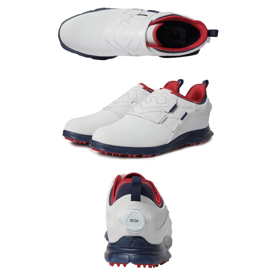 最安 フットジョイ SUPERLITES XP Spikeless BOA スパイクレス ゴルフシューズ メンズ 58095 ホワイト ネイビー レッド FOOTJOY 2021年モデル 値下げ品 フットジョイ メンズ スーパーライト XP ボア SUPERLITES XP BOA スパイクレス ゴルフシューズ 58095 ホワイト ネイビー レッド 2021年モデル