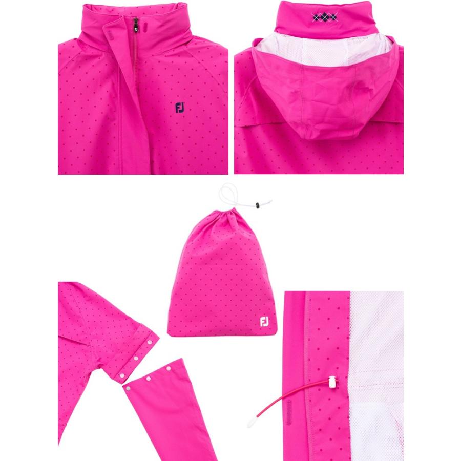 フットジョイ アーガイルレインワンピース レディース レインウエア