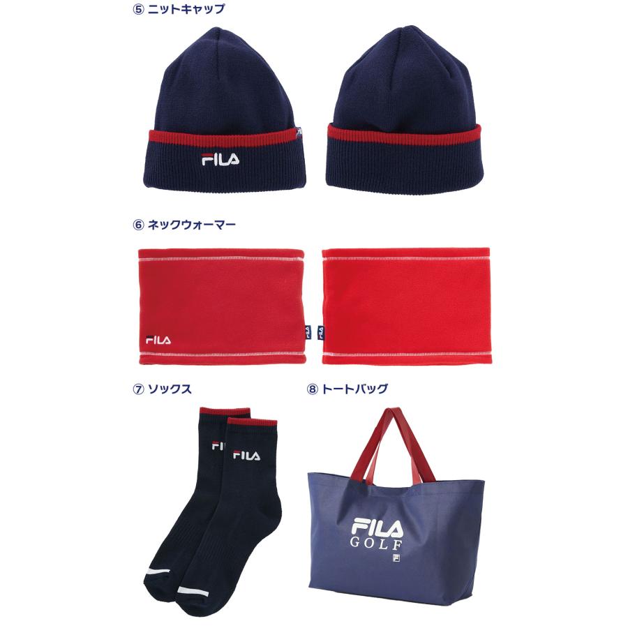 ブランド（バッグ）: FILA GOLF（赤とネイビーのスポーツデザイン） ブランド（バッグ）: FILA GOLF（赤とネイビーのスポーツデザイン