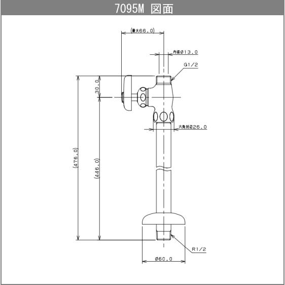 カクダイ ストレート止水栓 7095M : 住設倶楽部 - 通販 - Yahoo 