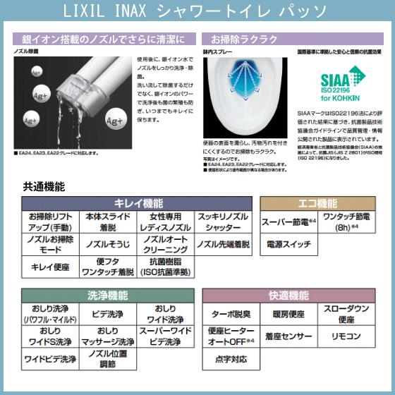 シャワートイレ New PASSO パッソ(フルオート便座・温風乾燥付) CW-EA23 リクシル イナックス LIXIL INAX｜jyu-setsu｜05