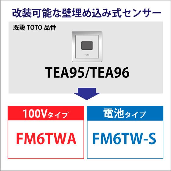 TOTO ミナミサワ FM6TW-S FM6TWA TEA95/TEA96用 壁埋め込み改装 TOTO ミナミサワ FM6TW-S FM6TWA TEA95/TEA96用 壁埋め込み改装