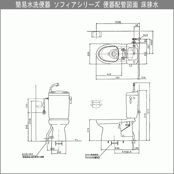 LIXIL（リクシル） 簡易水洗便器 簡易水洗トイレ クリーンフラッシュ