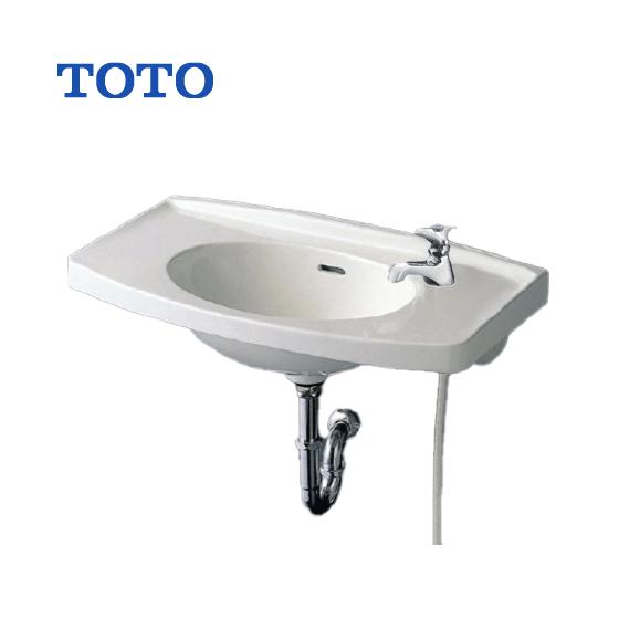 TOTO 壁掛洗面器 ハンドル水栓セット(床給水・床排水) L270D TOTO : 住
