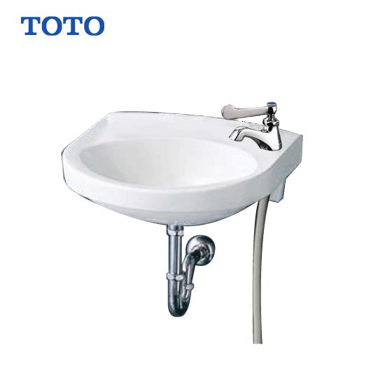 TOTO 手洗器 平付壁掛手洗器(床給水・壁排水) レバーハンドル水栓