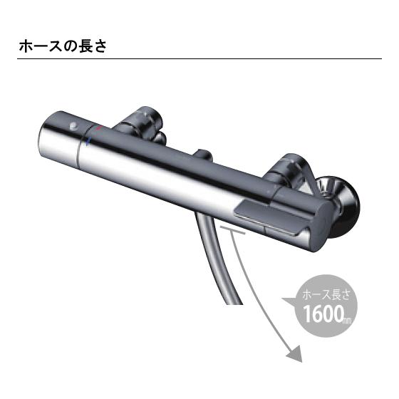 TOTO 壁付サーモスタット混合栓 サーモシャワー 吐水パイプなし TOTO 壁付サーモスタット混合栓 サーモシャワー 吐水パイプなし