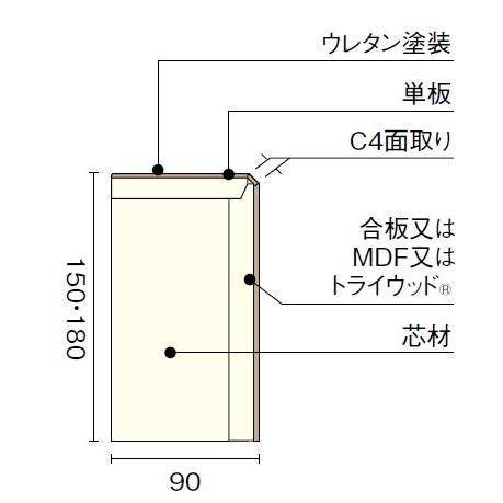 フロングR≪桧シリーズ≫ 玄関廻り部材 リフォームタイプ 180タイプ