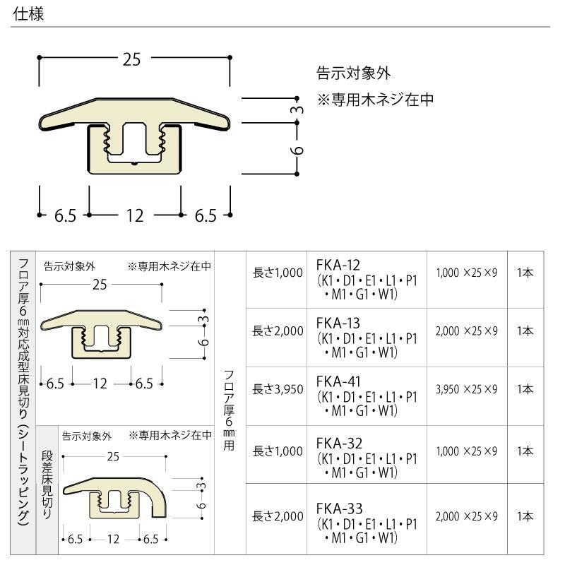 成型床見切り シートラッピング 2000×25×9ミリ 1本入 FKA-13※ NODA