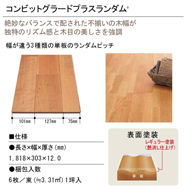 コンビットグラードプラスランダム R ウォールナット 1818×303 コンビットグラードプラスランダム R ウォールナット 1818×303