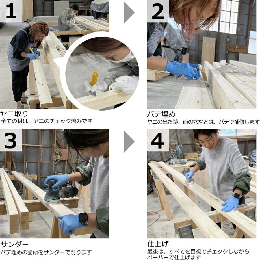 柱セットライト2本入り LABRICO ラブリコライト+塗装済み 集成材 2×4 LABRICO  壁面収納 賃貸住宅 壁 柱 棚 DIY パーツ つっぱり ツーバイフォー_16
