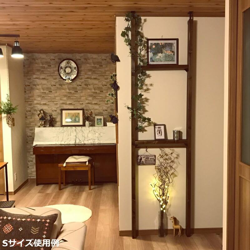 アイアン柱セット2本入り アイアンラブリコ + 塗装品２ｘ４材 LABRICO DIYの画像