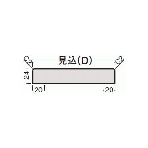 無目枠固定式 在来工法用 横用 24×164×3900mm 1本入 MT7266-39 ダイケン 大建工業