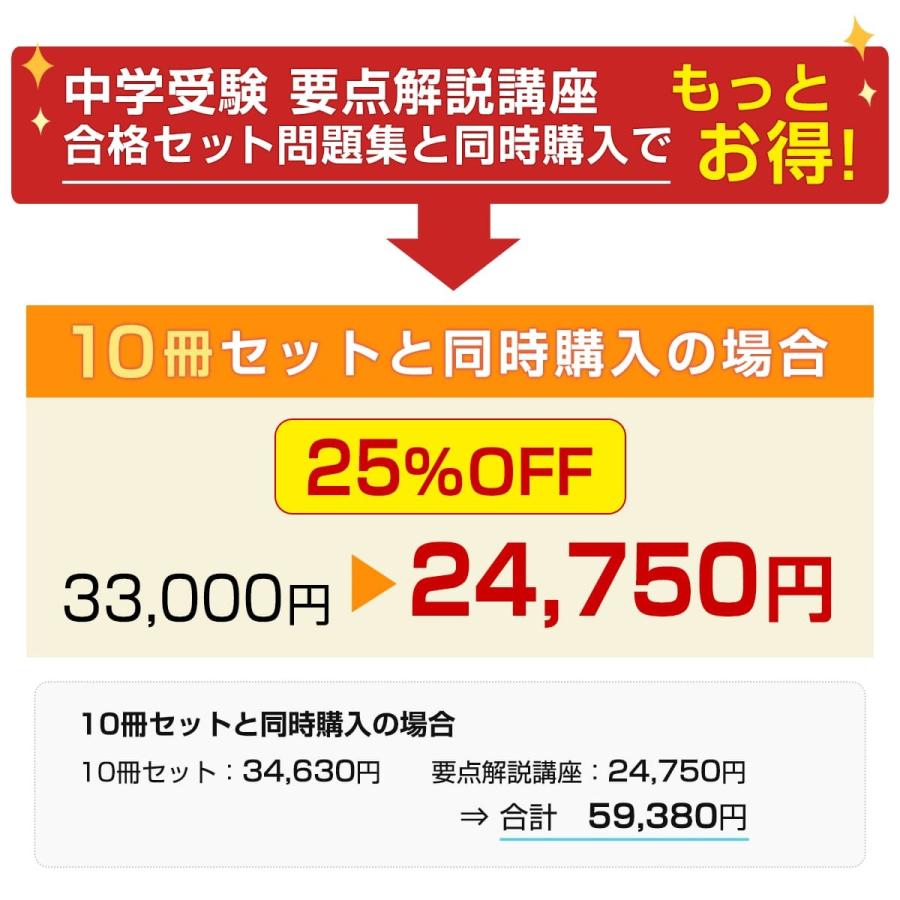 八女学院中学校・受験合格セット(10冊)＋オリジナル願書最強ワーク 
