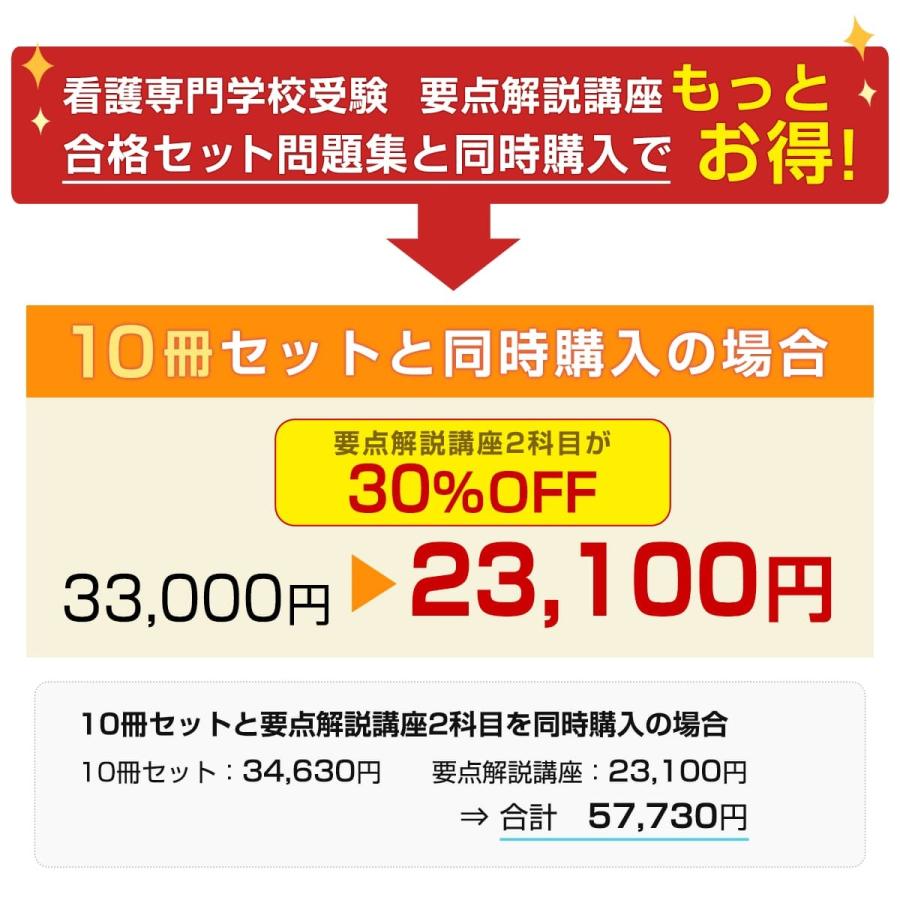 鹿児島医療福祉専門学校(看護学科)・受験合格セット問題集(10冊)＋願書最強ワーク 過去問の傾向と対策 [2025年度版] 面接 参考書 社会人 送料無料｜jyuken-senmon｜03