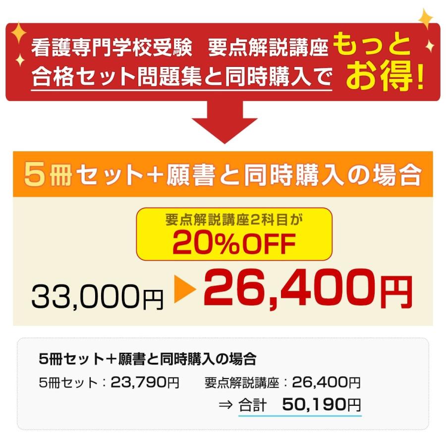 葵会仙台看護専門学校・直前対策合格セット問題集(5冊)＋オリジナル願書最強ワーク 過去問の傾向と対策 [2025年度版] 面接 参考書 社会人 高校生 送料無料｜jyuken-senmon｜03