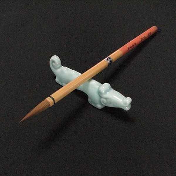 筆置き 青磁 アンギラス（小）｜書道 書道用品 習字 和小物 ギフト