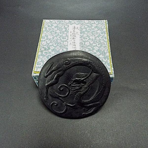 喜壽園製 書道墨 胡麻油煙墨『飛龍』6丁型｜書道 書道用品 奈良墨 作品用 胡麻油煙 高級和墨　定価￥71500