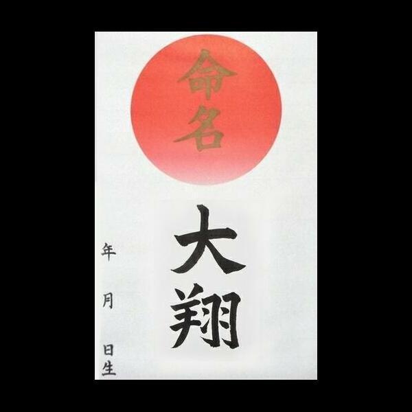 書家代筆】赤ちゃん用 命名軸｜出産祝い 命名書 手書き 掛け軸 命名紙