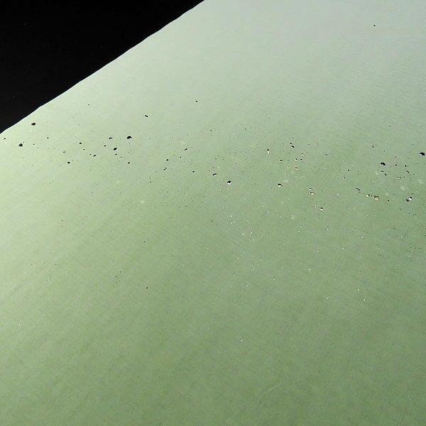 仮名用 加工紙『羅紋箋』上下特殊ぼかし 金銀切箔砂子 半切判（35×136cm）10枚入り｜書道 染画仙紙 仮名条幅 かな用加工紙 春色の画像