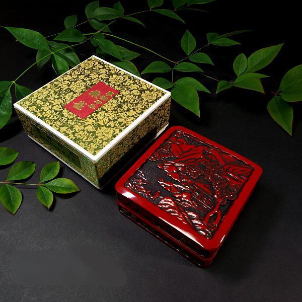 木下照僊堂製 国産印泥『寧楽』極上 別煉印朱 角型 大（70g）｜書道