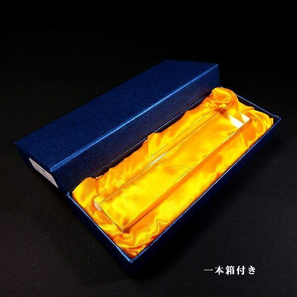 書道用品 クリスタル文鎮 角型15cm｜書鎮 ペーパーウェイト 透明 展示