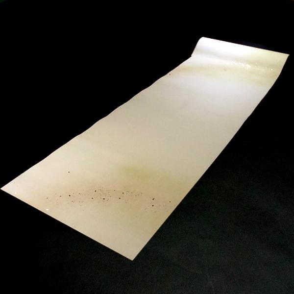 巻子料紙 6尺判（30×180cm）本楮紙 全体ぼかし 金銀切箔 5枚入り｜書道 書道用紙 巻子 料紙 かな料紙 仮名料紙 古筆臨書の画像