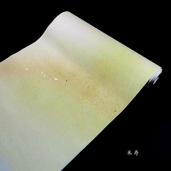 巻子料紙 6尺判（30×180cm）本楮紙 全体ぼかし 金銀切箔 5枚入り｜書道 書道用紙 巻子 料紙 かな料紙 仮名料紙 古筆臨書の画像