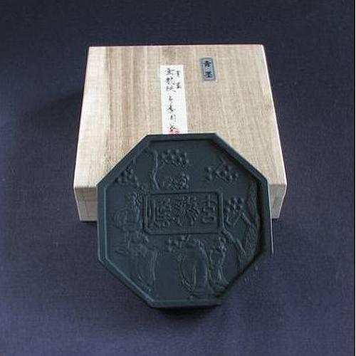喜壽園製 秘蔵青墨『玄龍煥』5丁型｜書道 書道用品 奈良墨　定価￥27500