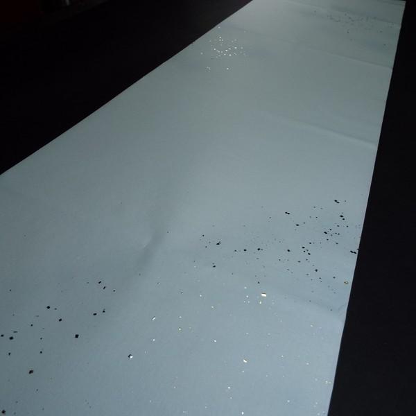 仮名用 加工画仙紙 全体ぼかし 金銀切箔砂子 1.75×7.5尺（53×233cm）10枚入り｜書道 書道用紙 染画仙紙 かな用画仙紙 聯落ち判 ドーサ引き 春色の画像
