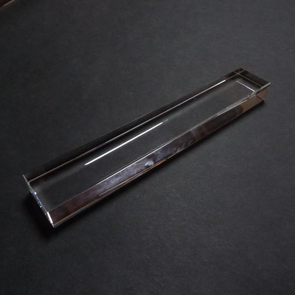 書道用品 クリスタル文鎮 角形 厚口タイプ ｜書道 文鎮 書鎮 ペーパー