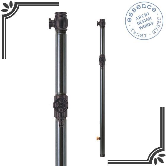 イブキクラフト ESSENCE E327022 水栓柱 双口 1100 チャコール（ブロンス） (水栓別売)