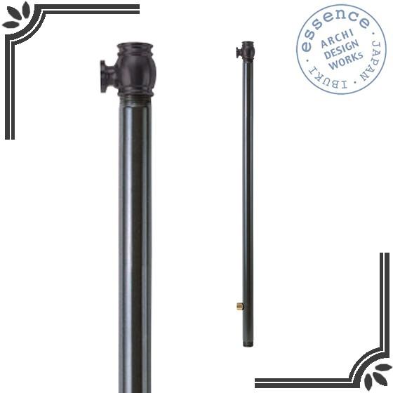 イブキクラフト ESSENCE 水栓柱 E327072 水栓柱 単口 900 チャコール（ブロンス） (水栓別売)