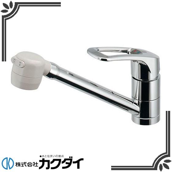 カクダイ キッチン水栓 117-124 シングルレバー混合栓 :kakudai-117