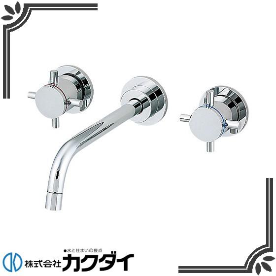 カクダイ 125-001 SYATORA 壁付2ハンドル混合栓 : 住宅設備販売