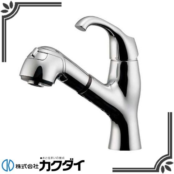 カクダイ 184-024 ASURA シングルレバー引出し混合栓 : 住宅設備 カクダイ 184-024 ASURA シングルレバー引出し混合栓 : 住宅設備
