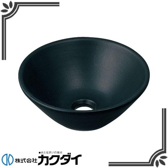 カクダイ 瑠珠 丸型手洗器 墨 493-011-D カクダイ（KAKUDAI） 493-011-D 瑠珠 丸型手洗器 墨 : 住宅設備販売