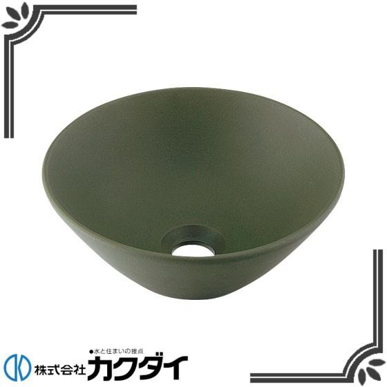 カクダイ（KAKUDAI） 493-011-YG 瑠珠 丸型手洗器 松葉 : 住宅設備販売