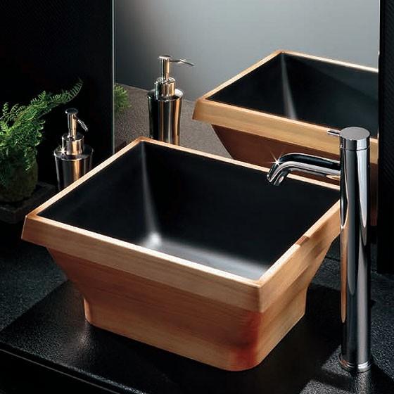 新品未使用！ KAKUDAI 立水栓 角型手洗器 カクダイ（KAKUDAI） 493-145-LD QuQu 角型手洗器 アーモンド : 住宅