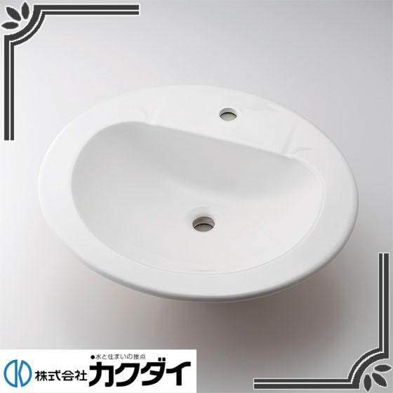 カクダイ #CL-K1000AC Claytan 丸型洗面器 1ホール
