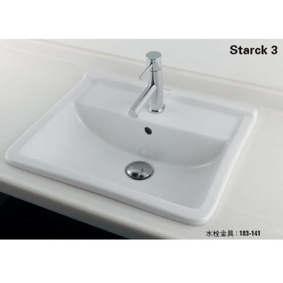 カクダイ #DU-0302560000 DURAVIT Starck3 角型洗面器//1ホール カクダイ #DU-0302560000 DURAVIT Starck3 角型洗面器//1ホール