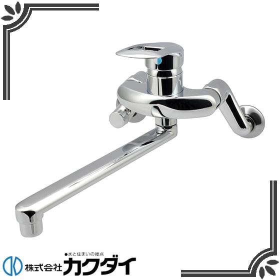 直送 代引不可・他メーカー同梱不可 カクダイ GA-BA001K GAONA ガオナ 赤札見つけ シングルレバー混合栓 キッチン用 【壁付 パイプ22 カクダイ（KAKUDAI） 赤札見つけ シングルレバー混合栓 キッチン用 (壁