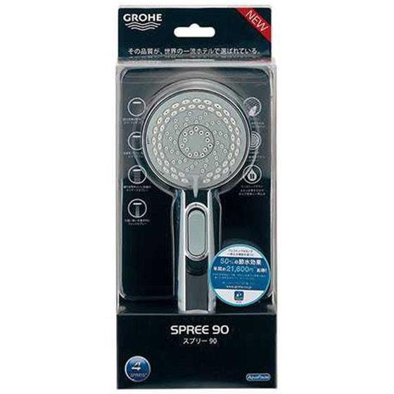 カクダイ シャワーヘッド #GR-26120000 GROHE フォーウェイシャワーヘッド（スプリー90）の画像