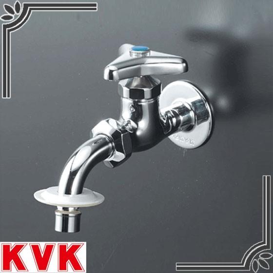 KVK KVK K34BN 吐水口回転形給水栓 （ツバ付ワンタッチノズル付