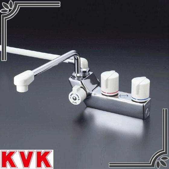 KVK KF207RN デッキ形一時止水付2ハンドルシャワー 未使用品 KVK 浴室用 KF207RN デッキ形一時止水付2ハンドルシャワー
