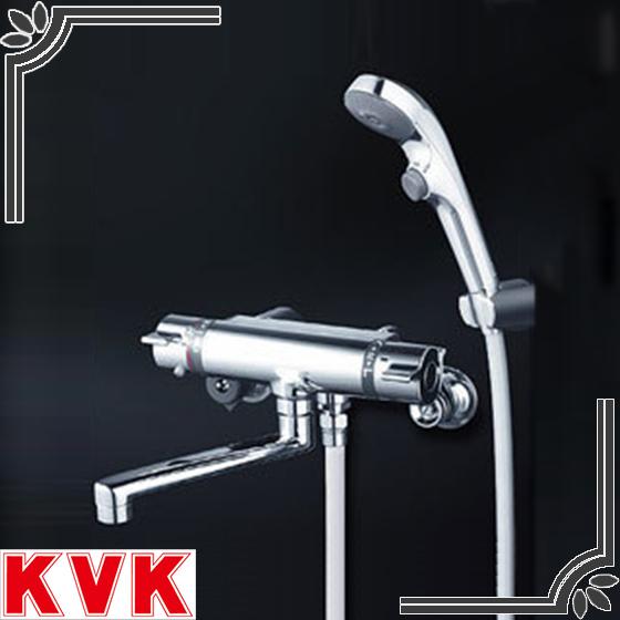 KVK 浴室水栓 KF800TS2 サーモスタット式シャワー フルメッキワンストップシャワーヘッド付